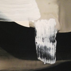 abstract painting-black white-acrylic-One, Two, Three CFS award winner
