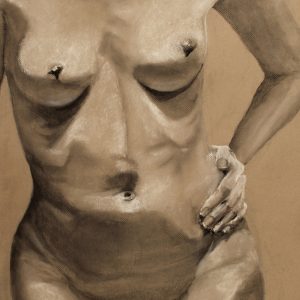 Eve, charcoal and pastel on paper, 20"x26"
