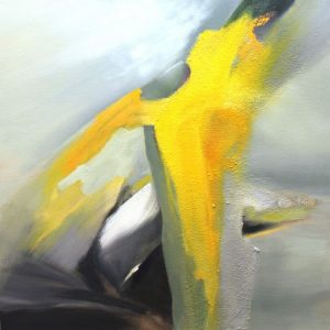 Yellow Jag, oil on canvas, 24"x24"
