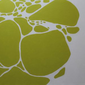 Orbs upon the Green Positive | acrylic on canvas | 36"x30"